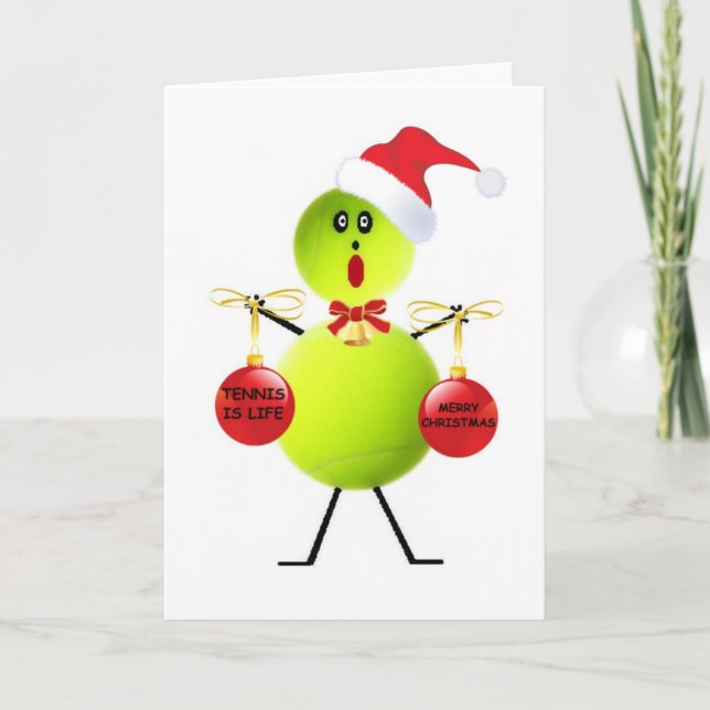 Tennis Christmas Helgkort (Framsida)