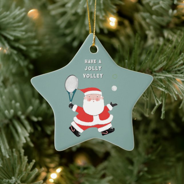 Tennis Christmas Holiday Gift Julgransprydnad Keramik (Träd)