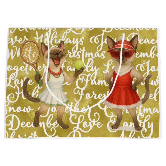 Tennis Christmas Mug Cat Lovers  (Framsidan)