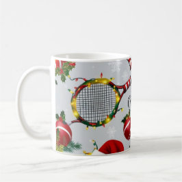 Tennis christmas themed kaffemugg