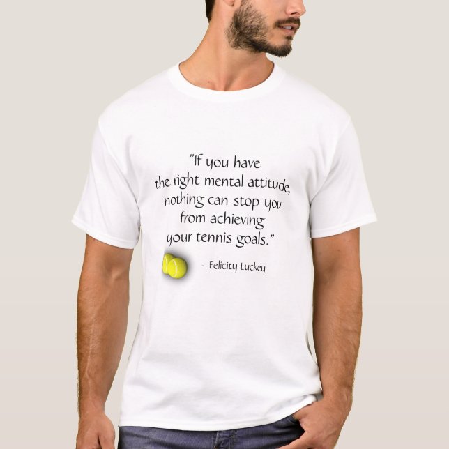 Tennis Citat T Shirt (Framsida)