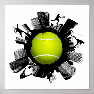Tennis City Poster