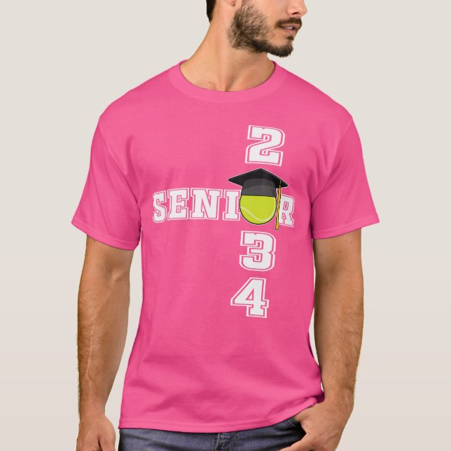 Tennis Class Of 2034 School Graduation Senior 2034 T Shirt (Framsida)