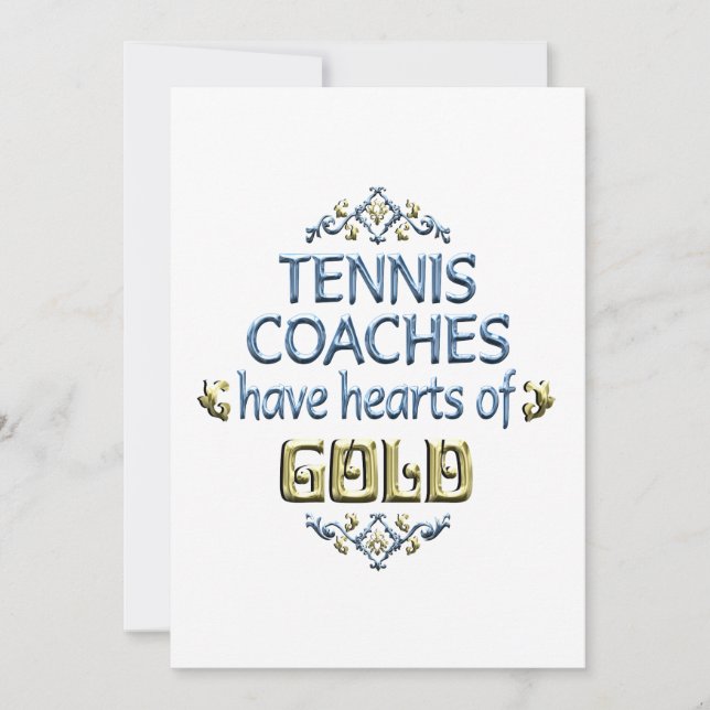 Tennis Coach Appreciation (Framsida)