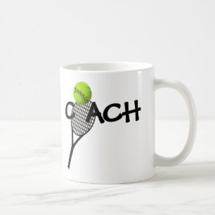 Tennis Coach Boll Racket Spel Kaffemugg