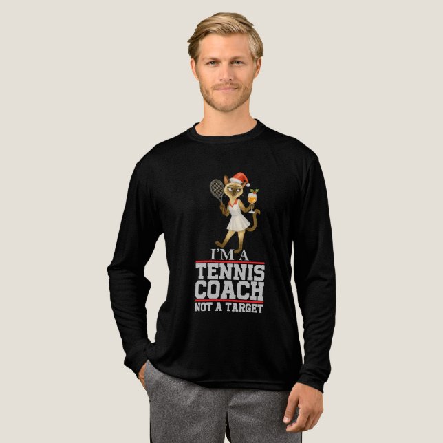 Tennis coach christmas themed for car lovers t shirt (Hel framsida)