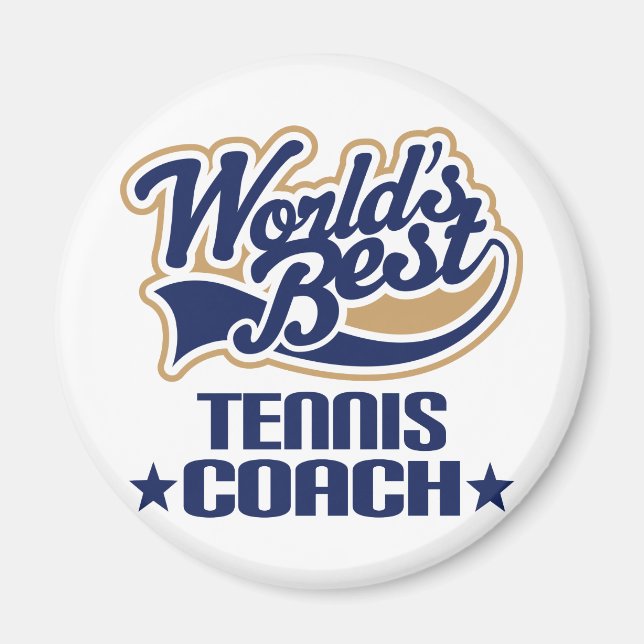Tennis Coach Gift Magnet (Framsidan)