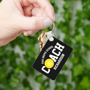 Tennis Coach Keychain Nyckelring