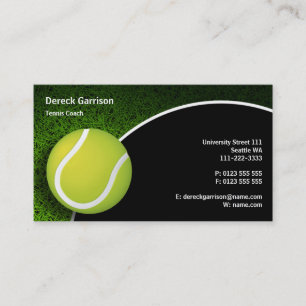 Tennis Coach Lärarutbildning Visitkort
