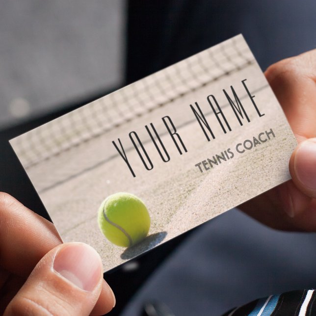 Tennis Coach Namn Player Idrottsman Pro Clay Court Visitkort (Skapare uppladdad)