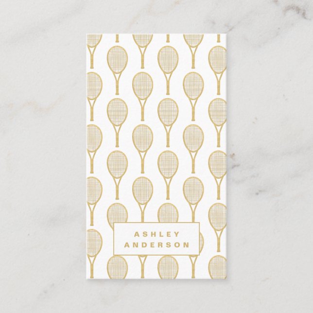 Tennis Coach och Personal Trainer Visitkort (Framsida)