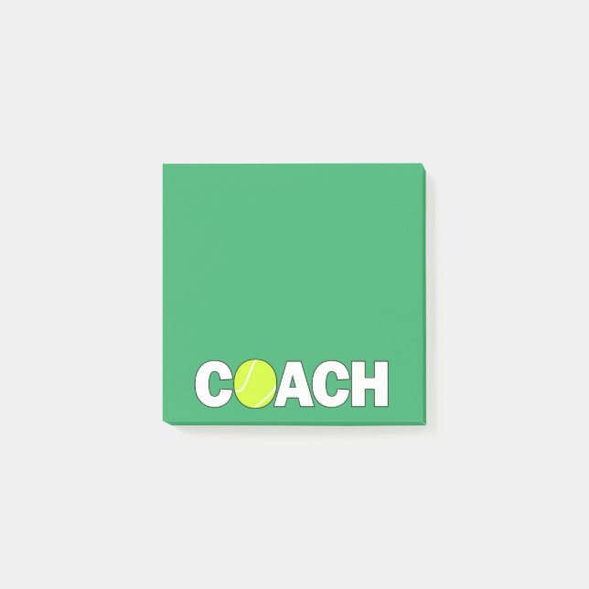 Tennis Coach Office Post-it Block (Framsida)