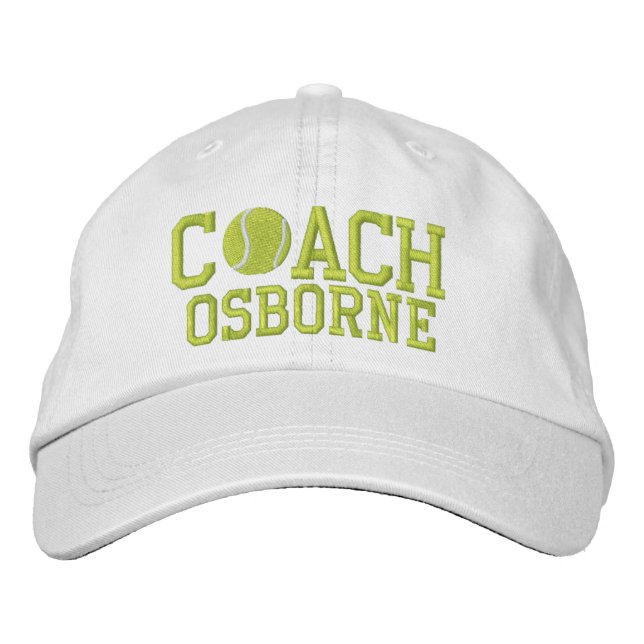 Tennis Coach Personlig Broderad Keps (Framsida)