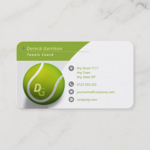 Tennis Coach Professionell Sport Visitkort
