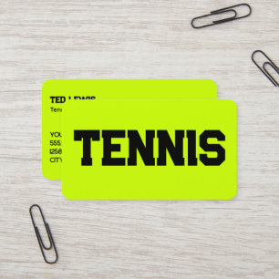 Tennis Coach QR Visitkort