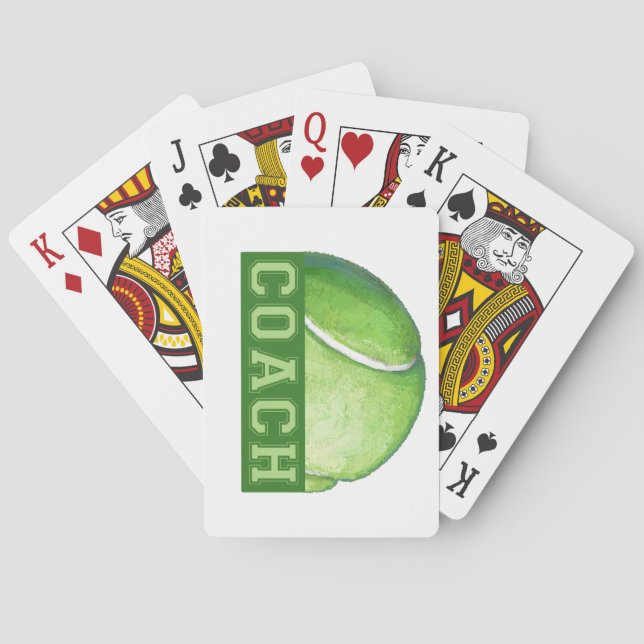 Tennis Coach Spelkort (Baksidan)