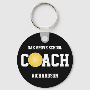 Tennis Coach Sport Keychain Nyckelring