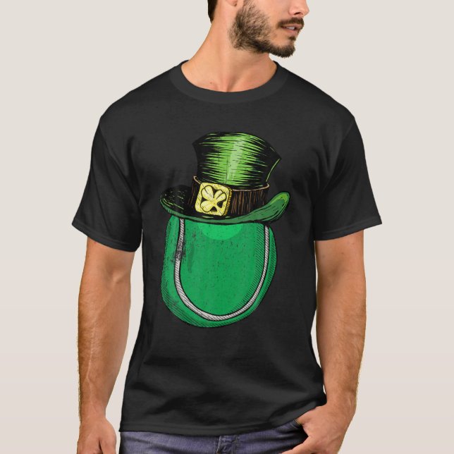 Tennis Coach St patricks day Tennis Player T Shirt (Framsida)