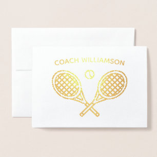 Tennis Coach Tack Folierat Kort