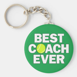 Tennis Coacher BEST COACH EVER Anpassningsbar Team Nyckelring