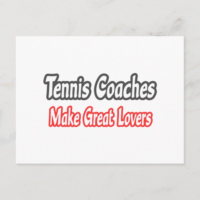 Tennis Coacher...Underbara Älskare Vykort (Framsida)