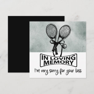 Tennis Condolences Förlåt för din förlust