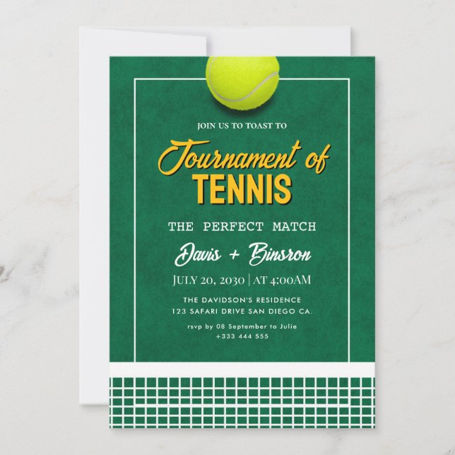 Tennis Country Club Inbjudningar (Framsida)