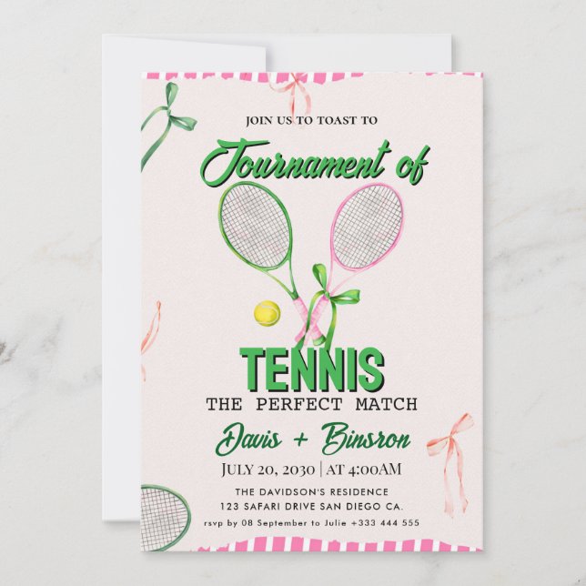 Tennis Country Club Inbjudningar (Framsida)