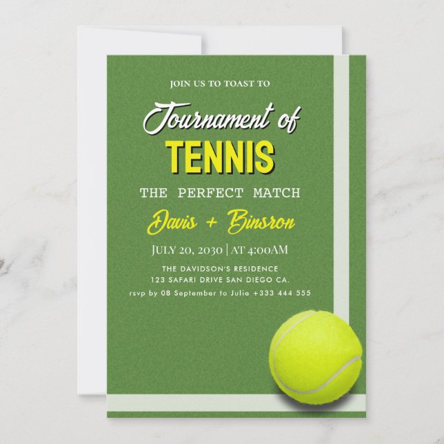 Tennis Country Club Inbjudningar (Framsida)
