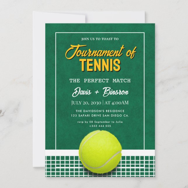 Tennis Country Club Inbjudningar (Framsida)