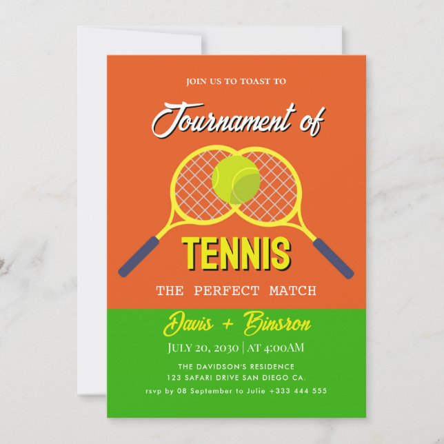 Tennis Country Club Inbjudningar (Framsida)