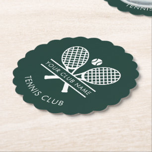 Tennis Country Club Swag Grön Anpassad Underlägg Papper