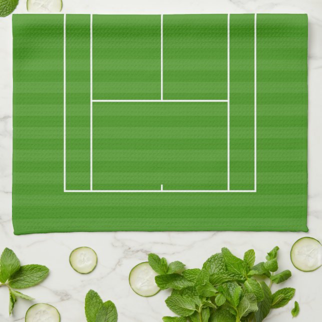 TENNIS COURT LINE MARKING Kitchen Towel Kökshandduk (Vikta)