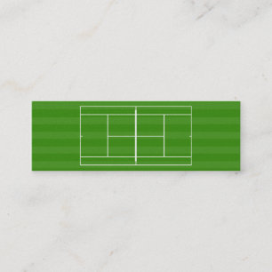 Tennis court mini visitkort