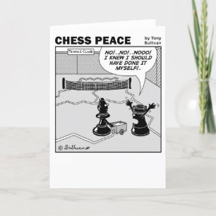 Tennis Court scen Chess Peace tecknad Kort