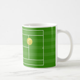 Tennis court & TENNIS boll Kaffemugg