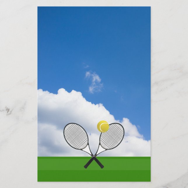 Tennis court & TENNIS RACKETS (Framsida)