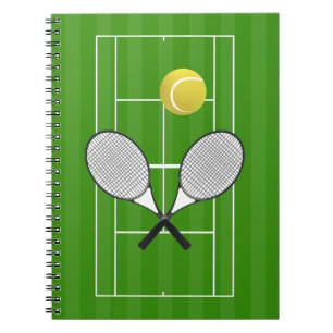 Tennis court & TENNIS RACKETS Anteckningsbok