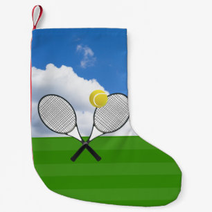 Tennis court & TENNIS RACKETS Liten Julstrumpa