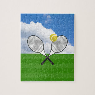 Tennis court & TENNIS RACKETS Pussel