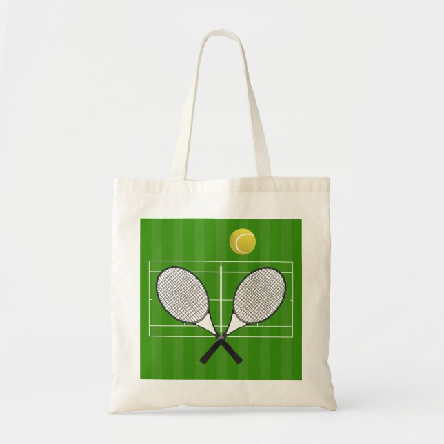 Tennis court & TENNIS RACKETS Tygkasse (Framsidan)