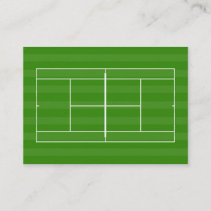Tennis court visitkort