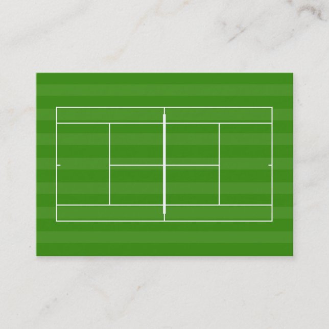 Tennis court visitkort (Framsida)