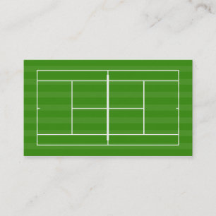 Tennis court visitkort