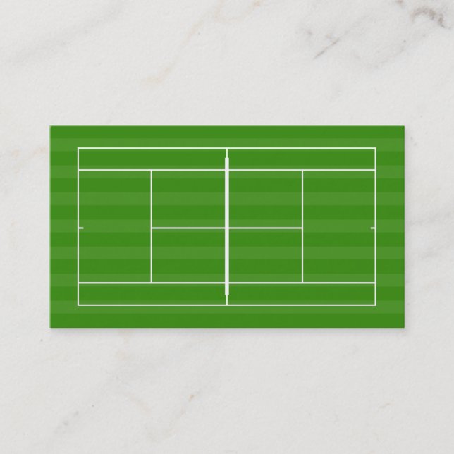 Tennis court visitkort (Framsida)