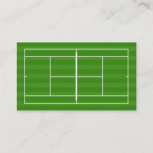 Tennis court visitkort