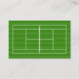 Tennis court visitkort