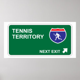 Tennis därefter går ut poster