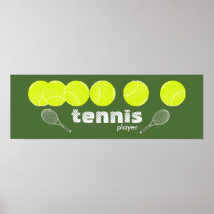 tennis decor poster