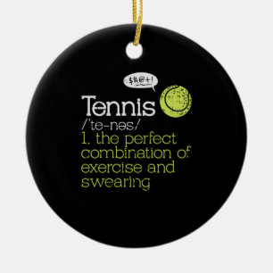 Tennis Definition Julgransprydnad Keramik